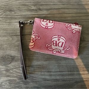 Dooney and Bourke red wristlet